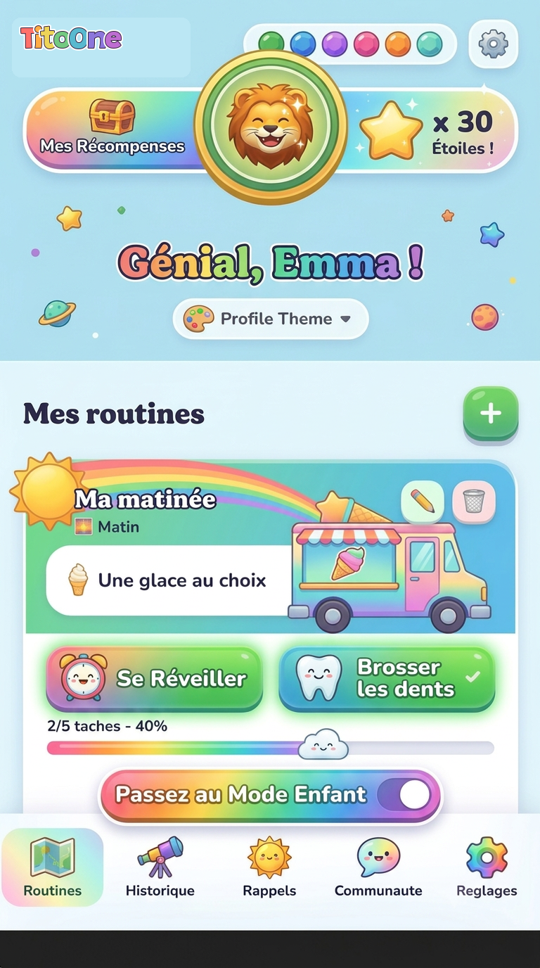 Un tableau clair pour piloter la routine